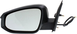 Power Heated Manual Folding Mirror for Toyota 4Runner 2014-2018, Left Driver, Paintable, without Auto-Dimming, with Puddle Light and Signal Light, Replacement