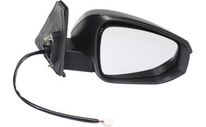 Power Mirror for Toyota 4Runner 2014-2018, Right Passenger Side, Manual Folding, Heated, Paintable, with Puddle Light and Signal Light, without Auto-Dimming, Replacement