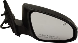 Power Mirror for Toyota Corolla 2014-2019, Right Passenger, Manual Folding, Heated, Paintable, with In-housing Signal Light, without Auto Dimming, Blind Spot Detection, and Memory, Replacement