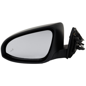 Power Mirror for 2012-2014 Toyota Camry, Left Driver, Manual Folding, Heated, Paintable, with Blind Spot Detection in Glass, without Auto Dimming, Memory, and Signal Light, Replacement