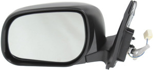Power Mirror for Toyota RAV4 2009-2012, Left Driver Side, Manual Folding, Non-Heated, Textured, w/o Signal Light, for North America Built Vehicle, Replacement