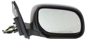 Power Mirror for Toyota RAV4 2009-2012, Right Passenger Side, Manual Folding, Non-Heated, Textured, without Signal Light, for North America Built Vehicle, Replacement