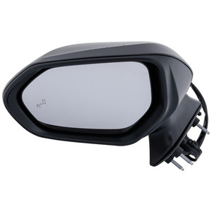 Power Mirror for Toyota Avalon 2019-2022, Left Driver, Manual Folding, Heated, Paintable, with Blind Spot Detection in Glass and In-housing Signal Light, without Auto Dimming and Memory, Replacement