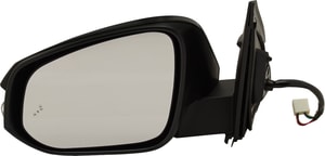 Power Mirror for Toyota RAV4 2013-2018, Left Driver, Manual Folding, Heated, Paintable, with Blind Spot Detection and Signal Light, North America Built Vehicle, Replacement