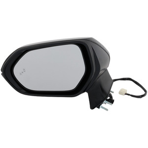 Power Mirror for Toyota Corolla 2020-2022, Left Driver, Manual Folding, Heated, Paintable, w/ Blind Spot Glass, without Signal Light, for Japan/N.A. Built Vehicles, Replacement