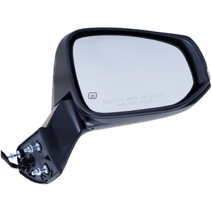 Power Mirror for Toyota Highlander 2020-2023, Right Passenger, Manual Folding, Heated, Paintable, with In-housing Signal Light, without Memory, Puddle Light, Auto-Dimming, Blind Spot Feature, Side View Camera, Replacement