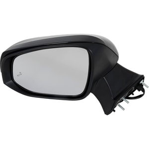 Power Mirror for Toyota Highlander 2020-2023, Left Driver, Manual Folding, Heated, Paintable, with In-Housing Signal Light, Blind Spot Detection in Glass, without Memory, Puddle Light, Auto-Dimming, Replacement