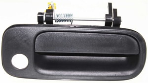 Front Exterior Door Handle for Toyota Camry 1992-1996, Right Passenger, Textured Black with Keyhole, Replacement