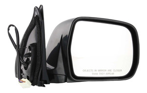 Power Mirror for Toyota Highlander 2001-2007, Right Passenger, Manual Folding, Heated, Paintable, Replacement
