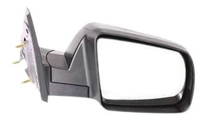 Right Passenger Mirror for Toyota Tundra 2007-2013, SR5 Model, Non-Towing, Manual Folding, Power, Non-Heated, Textured, without Memory, with Puddle and Signal Light, excludes Cold Climate Spec, Replacement