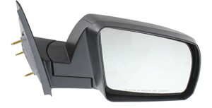 Manual Adjust Mirror for Toyota Tundra 2007-2013 Right Passenger Side, Non-Towing, Manual Folding, Non-Heated, Textured, without Memory, with Puddle and Signal Light, for Base/Platinum Models, Replacement