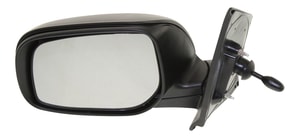 Manual Remote Mirror for Toyota Yaris Sedan 2007-2012, Left Driver, Manual Folding, Non-Heated, Paintable, Replacement