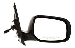 Manual Remote Mirror for Toyota Yaris Sedan 2007-2012, Right Passenger Side, Manual Folding, Non-Heated, Paintable, Replacement