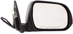 Power Mirror for Toyota Highlander 2008-2013 Right Passenger, Manual Folding, Heated, Paintable, Without Puddle Light, Hybrid/(2008-2010 Non-Hybrid Models, Japan Built Vehicle), Replacement