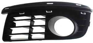 Front Fog Light Molding for Volkswagen Jetta 2005-2010, Left Driver, Outer, Primed (Ready to Paint), Sedan, Replacement