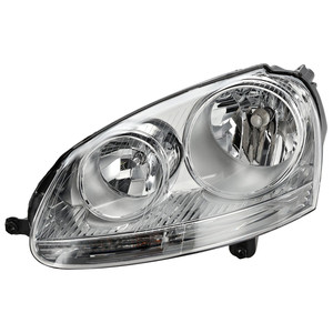 Headlight Assembly for Volkswagen Jetta 2005-2010, Left Driver, Halogen, Compatible with 2005 2.5/ TDI Model, Replacement
