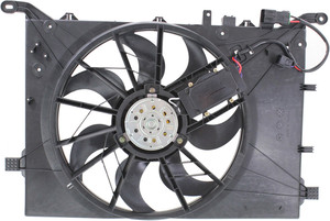 Radiator Fan Assembly for Volvo S60/V70 2001-2003, S80 with or without Turbo, includes Control Module, Replacement