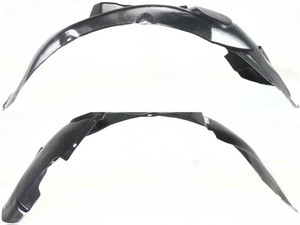 Front Fender Liner for Volkswagen PASSAT 2002-2004 W8 Model, Right Passenger Side, Plastic, Vacuum Formed, Replacement