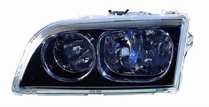Left Driver Headlight Assembly for 2003 - 2004 Volvo V40, Front Headlight Assembly Replacement Housing, Lens, Cover, Black Bezel, Early Design, Composite,  308998822, Replacement