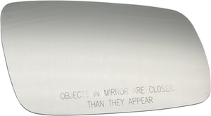 Mirror Glass for Volkswagen Golf/GTI 1999-2007, Right Passenger Side, Non-Heated, with Backing Plate, 4th Generation, Replacement