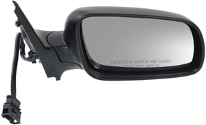 Mirror for Volkswagen Golf 1999-2006, Right Passenger Side, Power Adjust, Manual Folding, Heated, Paintable, Clear Glass, without Memory, Replacement