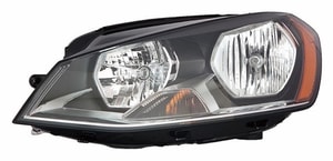 Left Driver Headlight Assembly for 2015 - 2020 Volkswagen Golf, Front Headlight Assembly Replacement Housing / Lens / Cover, Halogen till 6-29-2014, Composite,  5G0941005C, Replacement