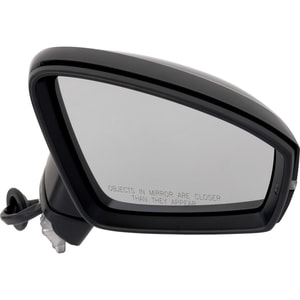 Right Passenger Power Folding Heated Paintable Mirror for Volkswagen Tiguan 2018-2021 with Blind Spot Detection, Memory, Puddle Light, and Signal Light, without Auto-Dimming or Lane Change Assist, Replacement