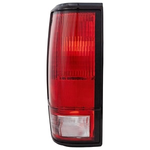 Tail Light for Chevrolet S10 Pickup 1982-1993, Left <u><i>Driver</i></u> Side, Lens and Housing, Without Trim, Replacement