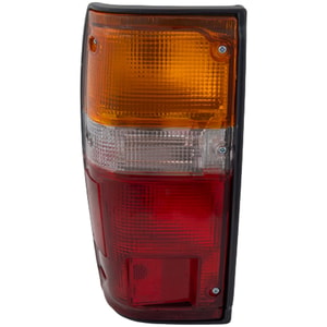 Tail Light Assembly for Toyota 4Runner 1984-1989, Left <u><i>Driver</i></u> Side, with Black Trim, Replacement