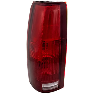 Tail Light Assembly for Chevrolet/GMC C/K Full Size 1988-2000, Left <u><i>Driver</i></u>, Clear/Red Lens, Halogen, Replacement