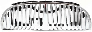 Chrome Shell Grille with Argent Insert for Lincoln Town Car 1998-2002, Replacement
