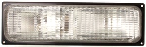 Signal Light for Chevrolet C/K Full Size 1988-1989, Left <u><i>Driver</i></u> Side, Lens and Housing, Dual Sealed Beam Headlights, Replacement