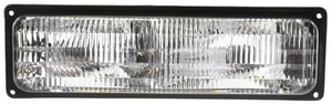 Signal Light for Chevrolet C/K Full Size Pickup 1994-2002, Left <u><i>Driver</i></u> Side, with Composite Headlights, Lens and Housing, Replacement