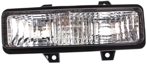 Park Light Lens and Housing for Chevrolet Suburban (1989-1991) and G-Series Van (1992-1996) with Dual Headlight, Left <u><i>Driver</i></u> Side, Replacement