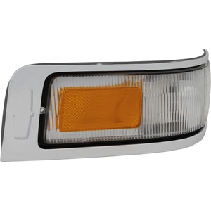 Corner Light for Lincoln Town Car 1995-1997, Right <u><i>Passenger</i></u> Side, Lens and Housing, with Emblem Provision, Replacement