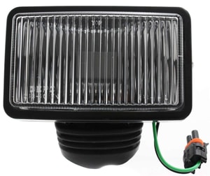 Front Fog Light Assembly for 1987-1996 Jeep Cherokee, Right <u><i>Passenger</i></u> = Left <u><i>Driver</i></u>, 1-Piece Only, Replacement