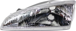 Headlight for Dodge Intrepid 1995-1997, Left <u><i>Driver</i></u> Side, Lens and Housing with Vertical Fluted Lens, Replacement