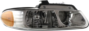 Headlight Assembly for Dodge/Plymouth/Chrysler Caravan, Town and Country, Voyager (2000-2000), Right <u><i>Passenger</i></u> Side, Halogen, with Quad Lights, Replacement
