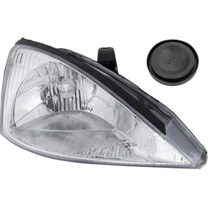 Headlight Assembly for Ford Focus 2000-2002, Right <u><i>Passenger</i></u> Side, Halogen, Excludes SVT Model, Replacement