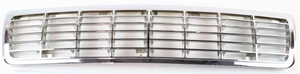 Grille for Chevrolet Caprice 1991-1996, Chrome Shell and Insert, Without LTZ Package, Replacement