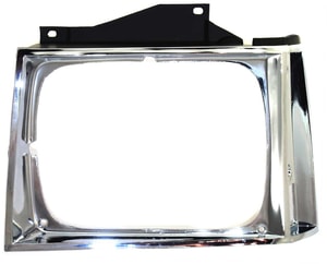 Chrome Headlight Door for 1982-1990 Chevrolet S10 Pickup, Left <u><i>Driver</i></u> Side, Replacement