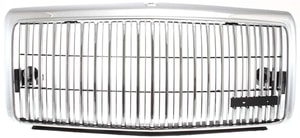 Chrome Grille for Lincoln Town Car, Fit Years 1995-1997, Replacement