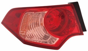 2011 - 2014 Acura TSX Rear Tail Light Assembly Replacement / Lens / Cover - Left <u><i>Driver</i></u> Side Outer - (Sedan)