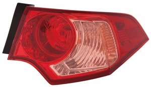 2011 - 2014 Acura TSX Rear Tail Light Assembly Replacement / Lens / Cover - Right <u><i>Passenger</i></u> Side Outer - (Sedan)