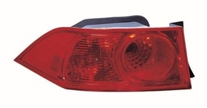 2006 - 2008 Acura TSX Rear Tail Light Assembly Replacement Housing / Lens / Cover - Left <u><i>Driver</i></u> Side
