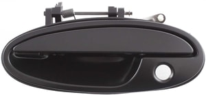 Front Exterior Door Handle for Buick Riviera (1995-1999), Park Avenue (1997-2005), Left <u><i>Driver</i></u>, Smooth Black with Keyhole, Plastic, Replacement