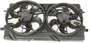 Radiator Fan Shroud Assembly for Chevrolet Cobalt 2005-2010, Saturn Ion 2004-2007, Dual Fan, 2.0L Engine, Replacement