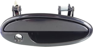Front Exterior Door Handle for Buick LeSabre, Pontiac Bonneville (2000-2005), Right <u><i>Passenger</i></u>, Smooth Black with Keyhole, Made of Plastic, Replacement