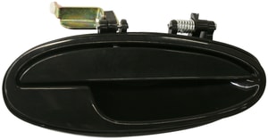 Front Exterior Door Handle for Pontiac Bonneville/Buick LeSabre 2000-2005, Right <u><i>Passenger</i></u> Side, Smooth Black, Without Keyhole, Plastic Material, Replacement