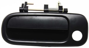 Front Exterior Door Handle for Toyota Camry 1992-1996, Left <u><i>Driver</i></u>, Smooth Black with Keyhole, Replacement